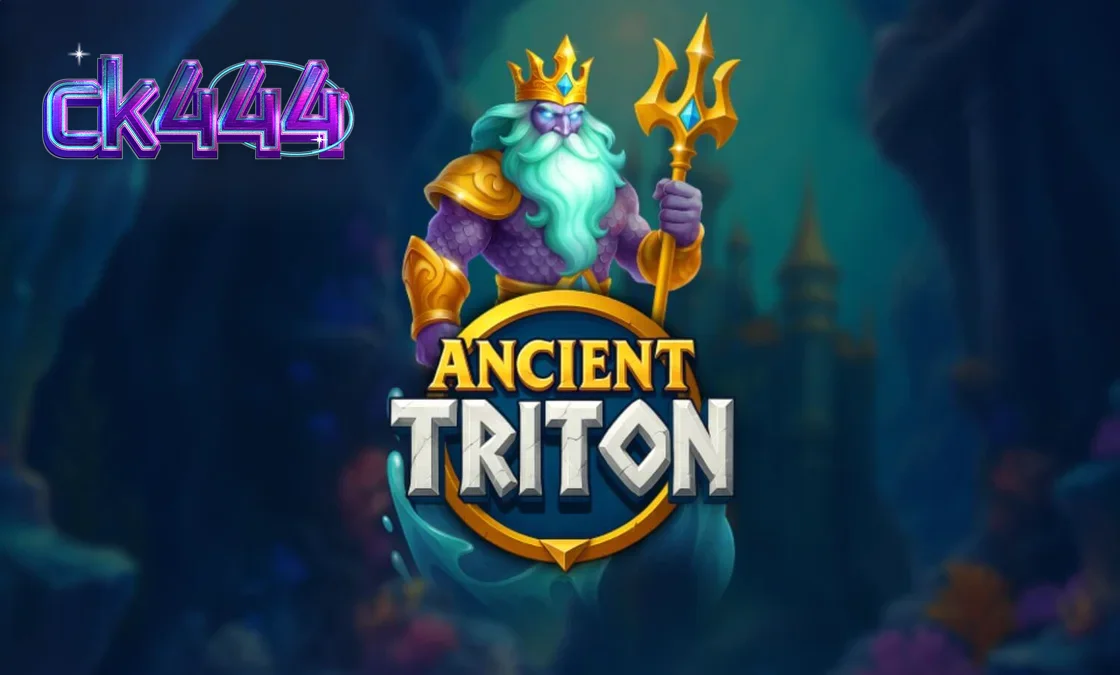 Ancient Triton স্লটের সমুদ্রের নিচের দৃশ্য এবং ট্রাইটন দেবতা